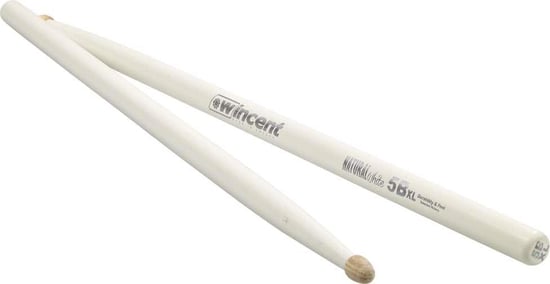 Wincent Hickory Coloured 5B XL Wood Tip Drumsticks (White)