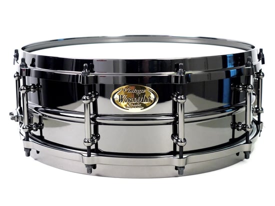 WorldMax Black Brass Snare, w/ Black Nickel, 14x5in