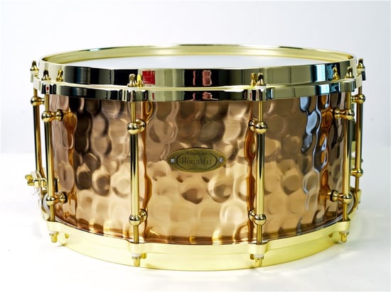 WorldMax Bronze Hammered Snare, 14x6.5in 