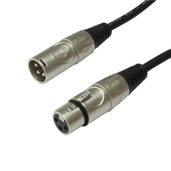Lynx MELCB XLR Microphone Cable, 6m, Black