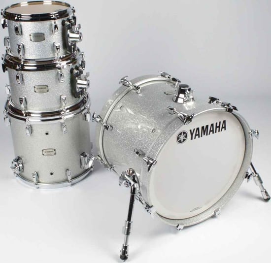 Yamaha Absolute Hybrid Maple 3 Piece Shell Pack (Silver Sparkle)