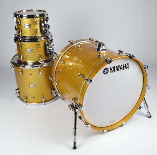 Yamaha Absolute Hybrid Maple Fusion 4 Piece Shell Pack (Gold Champagne Sparkle)