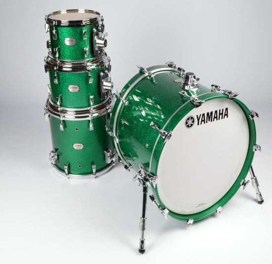 Yamaha Absolute Hybrid Maple Fusion 4 Piece Shell Pack (Jade Green Sparkle)
