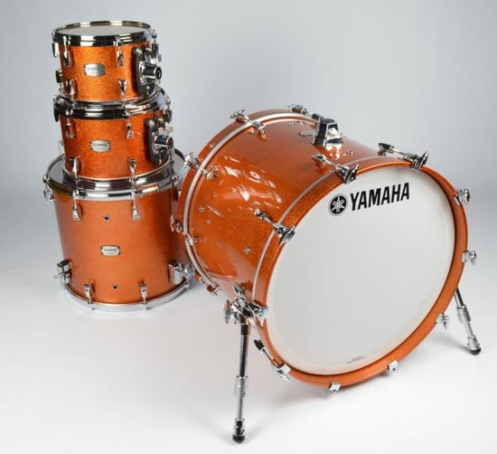 Yamaha Absolute Hybrid Maple Fusion 4 Piece Shell Pack (Orange Sparkle)