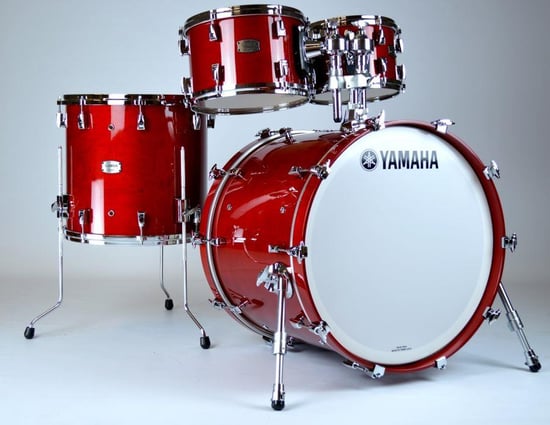 Yamaha Absolute Hybrid Maple Fusion 4 Piece Shell Pack (Red Autumn)