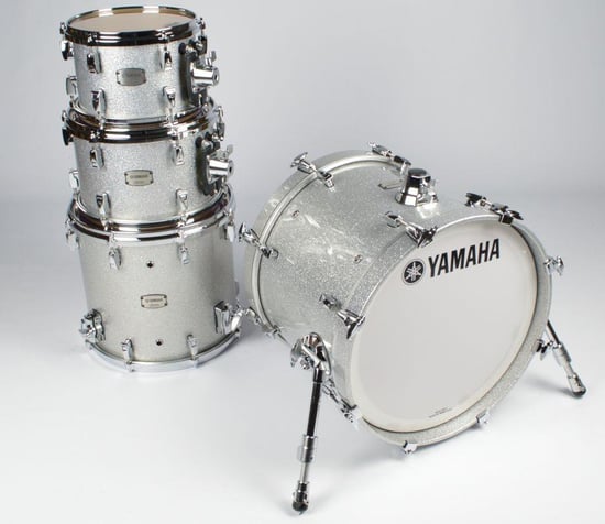 Yamaha Absolute Hybrid Maple Rock 4 Piece Shell Pack (Silver Sparkle)