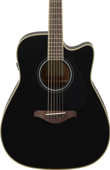 Yamaha FGC-TA TransAcoustic Electro Acoustic Cutaway, Black