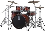 Yamaha Live Custom Rock Fusion 4 Piece Shell Pack (Amber Shadow Sunburst)