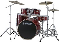 Yamaha SBP0F5 Stage Custom Birch 5 Piece Shell Pack w/600 Hardware, Cranberry Red