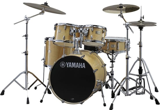 Yamaha SBP0F5 Stage Custom Birch 5 Piece Shell Pack, Natural Wood