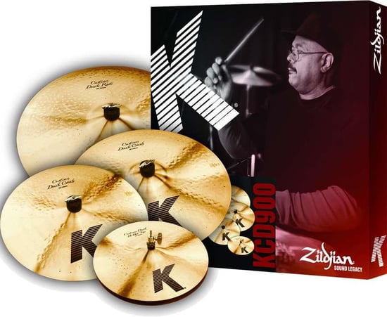 Zildjian K Custom Dark Cymbal LTD Edition Box Set Plus 18in Crash - KCD900
