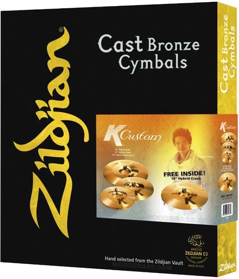 Zildjian K Custom Hybrid Cymbal Box Set Plus 18in Crash - K1250