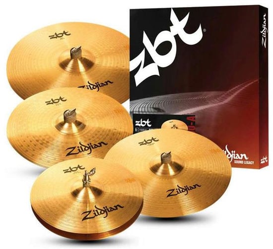 Zildjian ZBT Pro Pack Cymbal Box Set Plus 18in Crash - ZBTP390-A