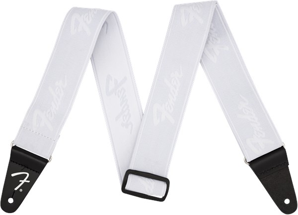 Fender WeighLess Strap White/White