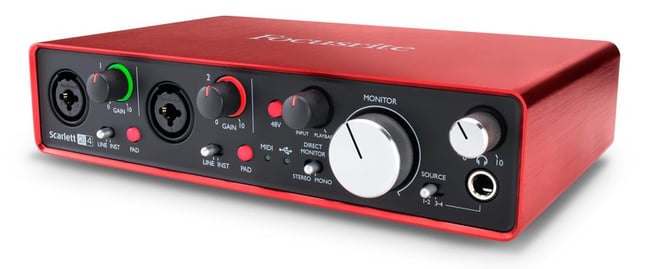 focusrite 2i4 side 