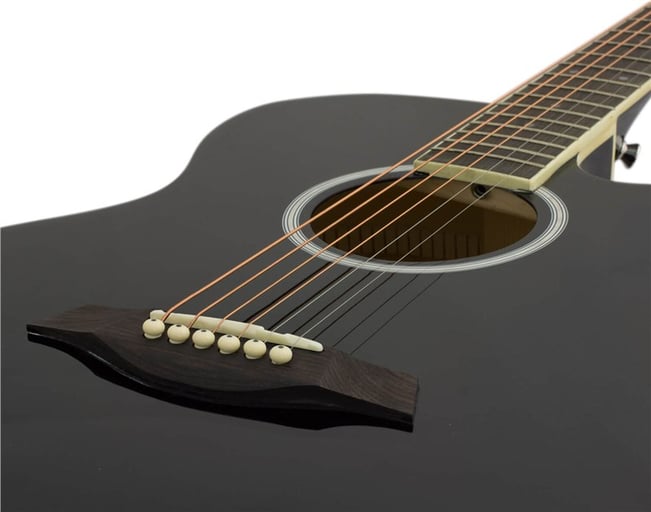 Tiger ACG3 Acoustic Guitar Black 2