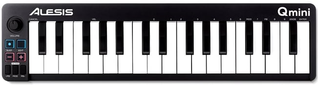 Alesis Q Mini 32-Key USB Keyboard - Front View