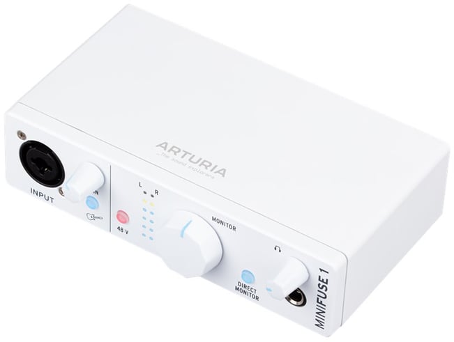 Arturia MiniFuse-1-White-front45