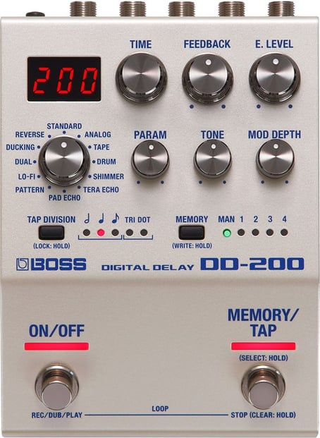 Boss DD-200 Digital Delay Pedal 1