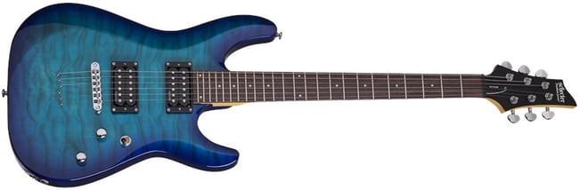 SCHECTER C-6 PLUS, OCEAN BLUE BURST