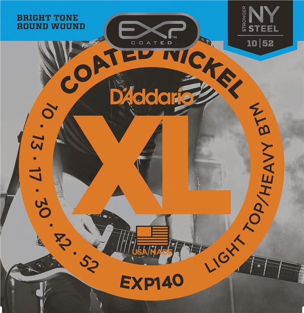 D Addario EXP140 Coated Nickel Wound Electric Light Top Heavy