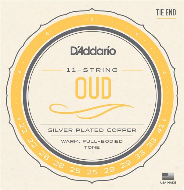 D'Addario EJ95 Silver-Plated Copper 11 String Oud