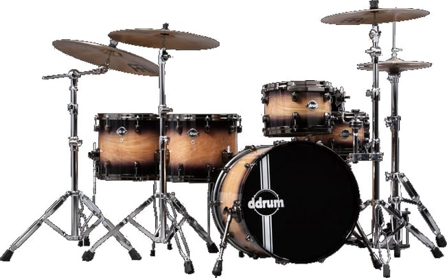 ddrum Dominion Ash Pocket Drum Kit (Black Burst)