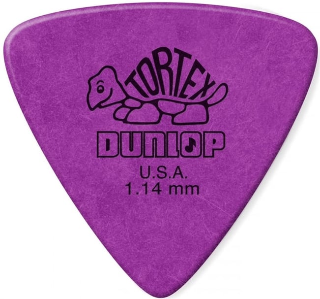 Dunlop Tortex Triangle Picks, 1.14mm, 72 Pack