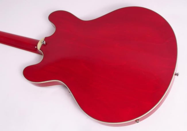 Eastman T386 Center Block Thinline Red Rear Half