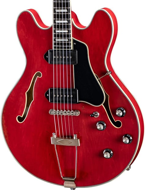 Eastman T64/v-T Thinline, P-90, Antique Red