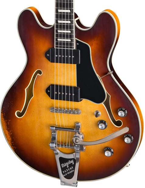 Eastman T64/v-T Thinline, P-90, Gold Burst