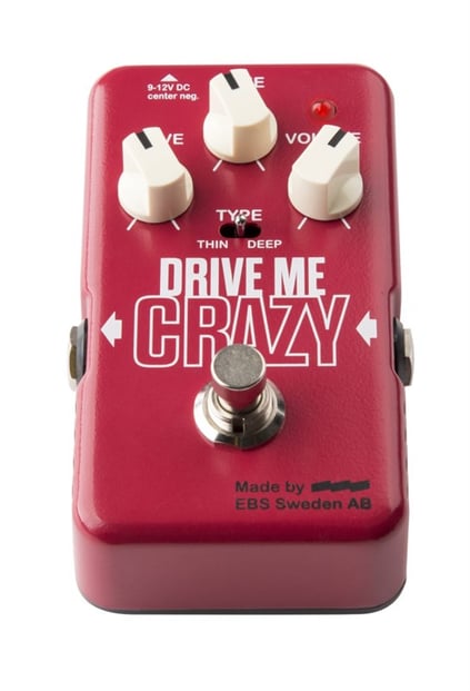 EBS Drive Me Crazy Distortion Pedal, FRONT VIEW