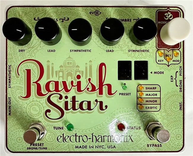 Electro-Harmonix Ravish Sitar Pedal, Second-Hand