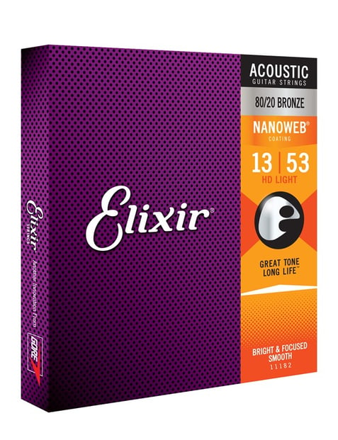 Elixir 11182 80/20 Bronze Nanoweb 3