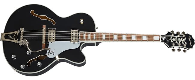 Epiphone Emperor Swingster, Black Aged Gloss