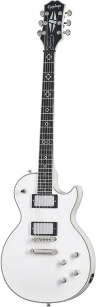 Epiphone JC Prophecy Les Paul White Front