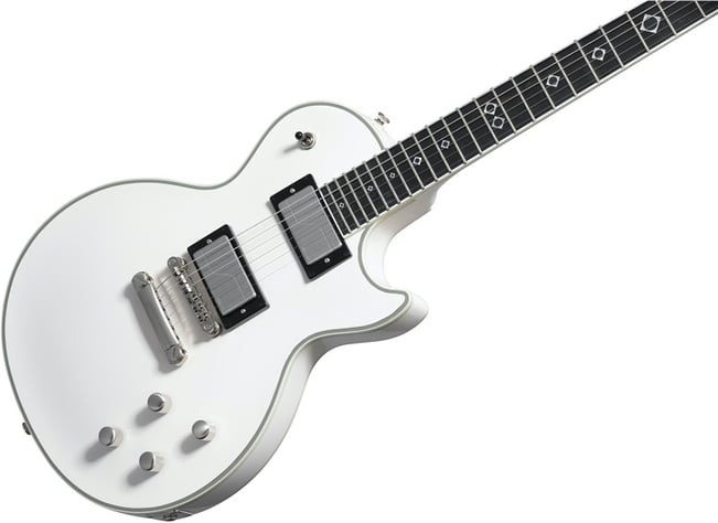 Epiphone JC Prophecy Les Paul White Tilt