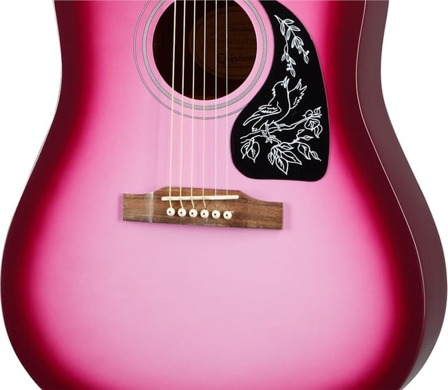 Epiphone Starling Acoustic Pack Pink Bridge