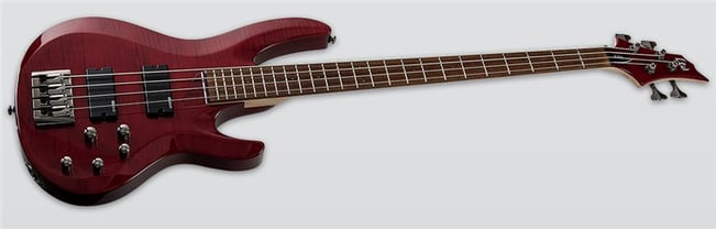 ESP LTD B-204FM Bass, See Thru Red 