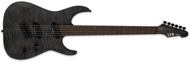 ESP LTD M-1000 MS See Thru Black Satin 1