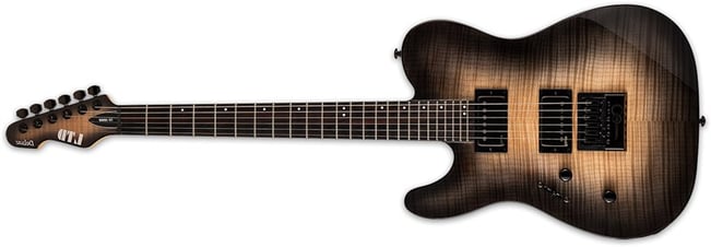 ESP LTD TE-1000ET LH Black Natural Burst 1