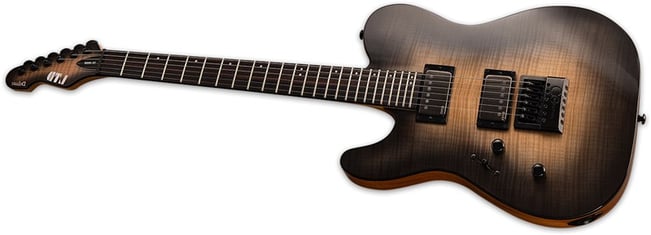 ESP LTD TE-1000ET LH Black Natural Burst 3