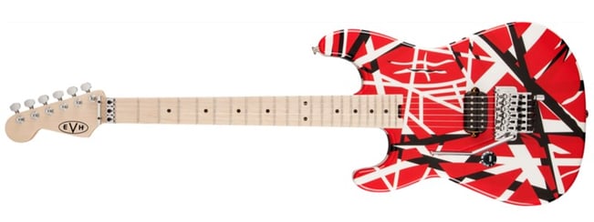 EVH Striped Series Red, Black, White