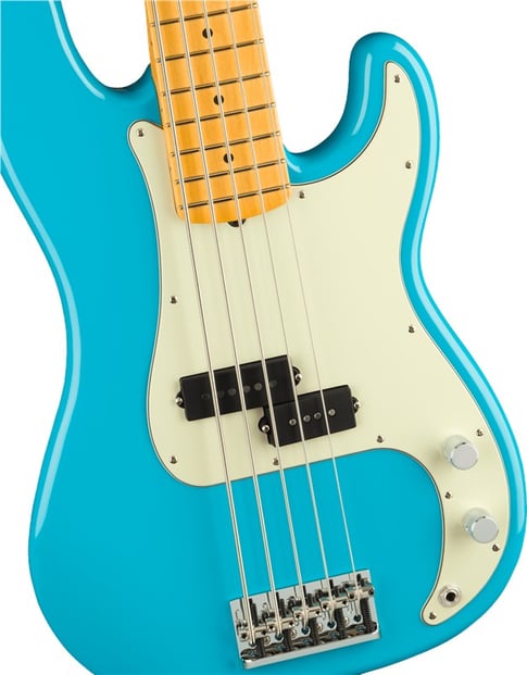 Fender American Prof II P Bass V Miami Blue