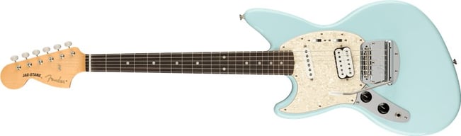 Fender Kurt Cobain Jag-Stang Daphne Blue LH, Front