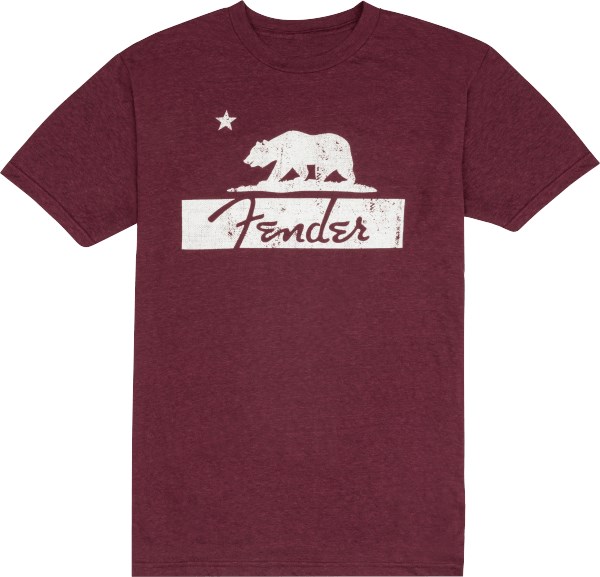 Fender Burgundy Bear Unisex T-Shirt