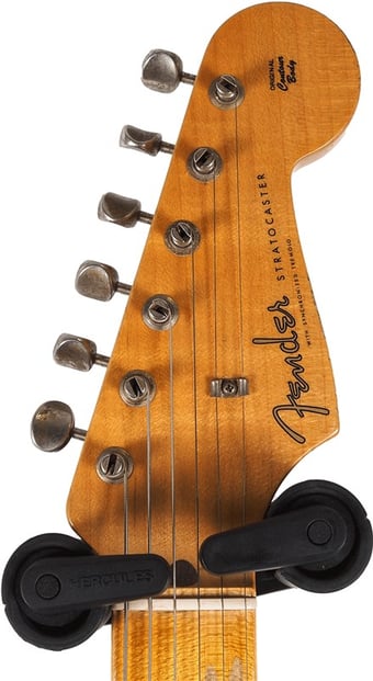 Fender Custom Shop 57 Strat, Black - Headstock 2