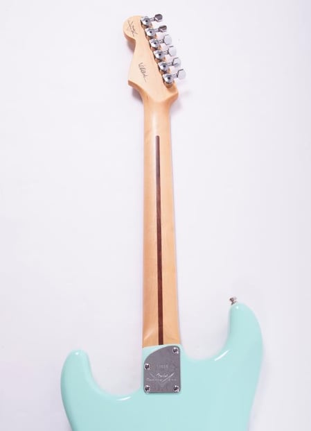 FenderCShopJeffBeckSigStratSurfGreen-RearNeck2