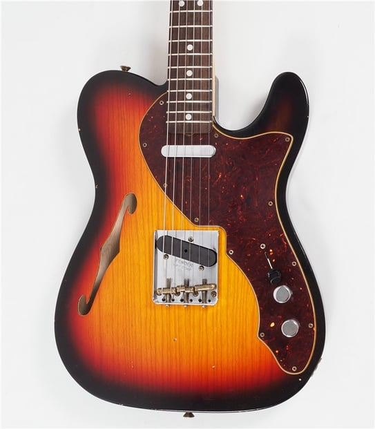 Fender Custom Shop LTD 60s Tele Thinline Aged 3-Colour Burst