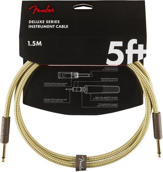 Fender Deluxe Patch Cable 1.5m/5ft Tweed